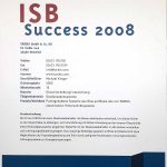 Urkunde ISB Success Award 2008
